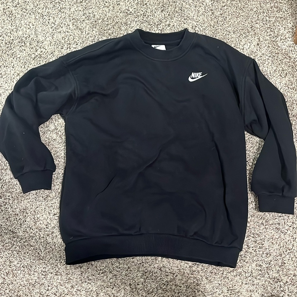 Nike crew black sweatshirt size kids large